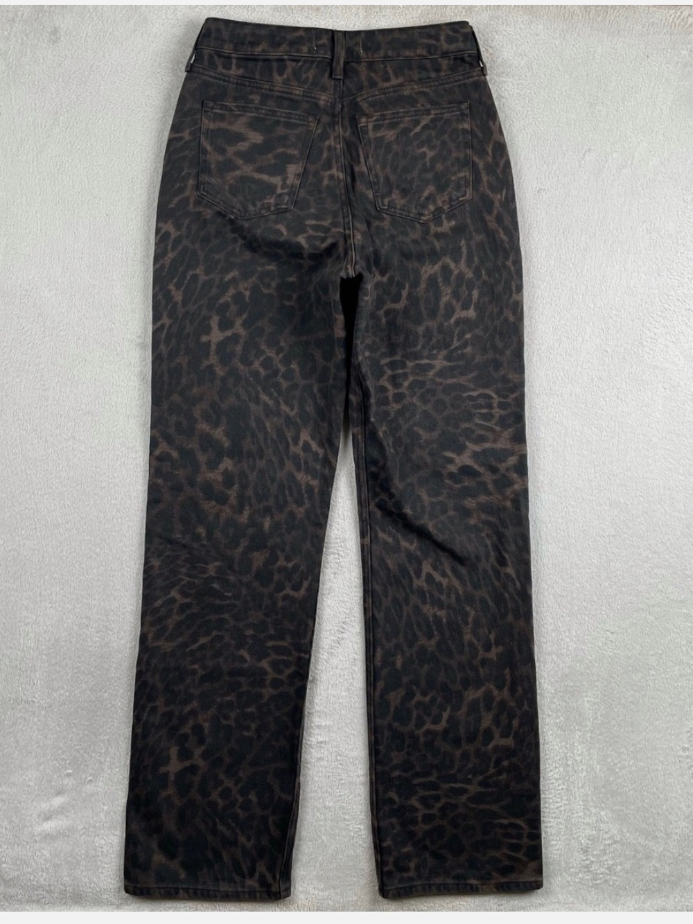 Abercrombie Mid Rise 90’s Straight Leopard Print Jean | Size 26 Tall | NWT - Picture 13 of 13